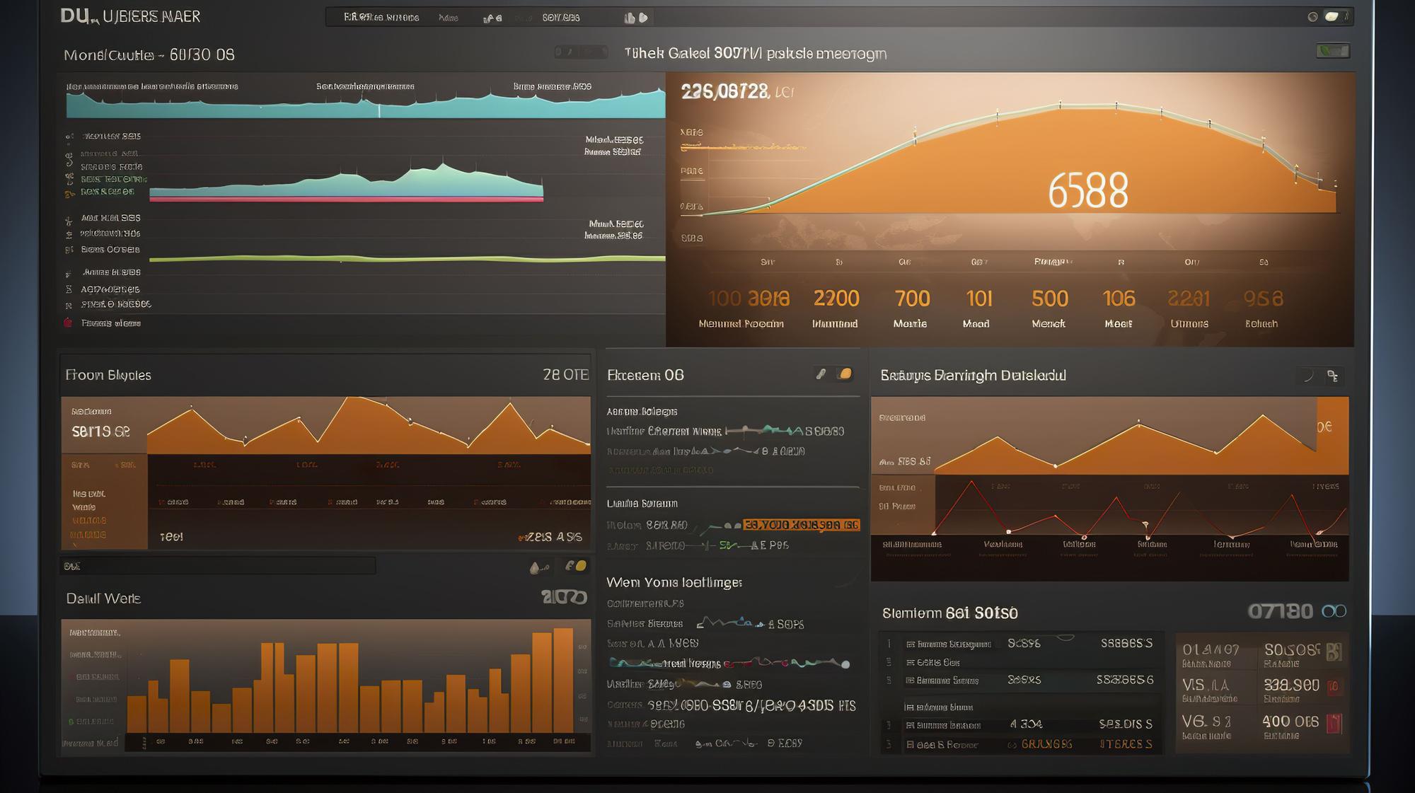 Dashboard showing portfolio allocation
